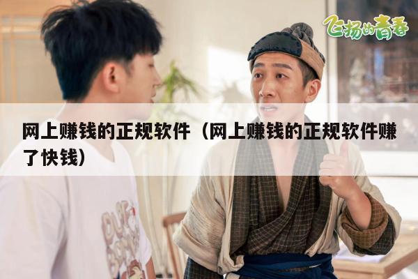 网上赚钱的正规软件（网上赚钱的正规软件赚了快钱）